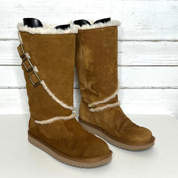 Koolaburra by UGG Women's Victoria Tall Bow Boot Shoe Size 10 - Picture 1 of 13